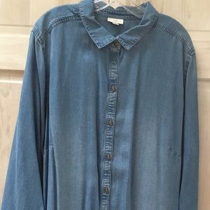 Tencel denim shirt, NWOT